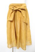 axes femme / ベルト付ロングスカート M イエロー Y-26-02-09-164-AX-SK-SZ-ZY