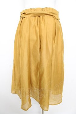 画像2: axes femme / ベルト付ロングスカート M イエロー Y-26-02-09-164-AX-SK-SZ-ZY