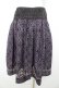 画像2: axes femme / Disneyダークオーナメント柄スカート M パープル Y-26-02-09-165-AX-SK-SZ-ZY (2)