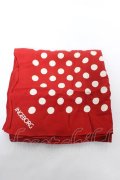 INGEBORG / 水玉大判ストール  赤 Y-26-02-09-024-LO-ZA-SZ-ZY