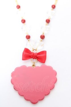 画像2: Angelic Pretty / トッピングハートネックレス  赤 Y-26-02-09-003-AP-AC-SZ-ZY