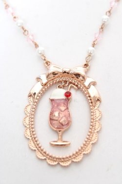 画像1: axes femme POETIQUE / クリームソーダネックレス  ピンク Y-26-02-09-004-AX-AC-SZ-ZY