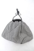 PINK HOUSE / ギンガム巾着  黒 Y-26-02-09-041-LO-ZA-SZ-ZY