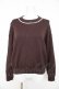 画像1: axes femme / パール付きニット  茶 Y-26-02-11-041-AX-TO-SZ-ZY (1)