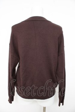画像2: axes femme / パール付きニット  茶 Y-26-02-11-041-AX-TO-SZ-ZY