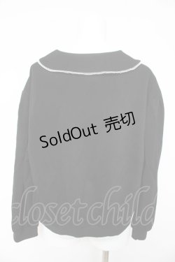 画像2: axes femme POETIQUE / 猫刺繍トップス  黒 Y-26-02-11-042-AX-TO-SZ-ZY