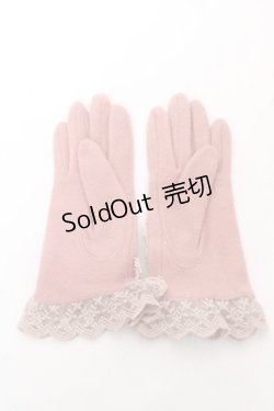 画像2: axes femme / 巻きバラ手袋  ピンク Y-26-02-11-007-AX-ZA-SZ-ZY