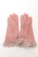 画像2: axes femme / 巻きバラ手袋  ピンク Y-26-02-11-007-AX-ZA-SZ-ZY (2)