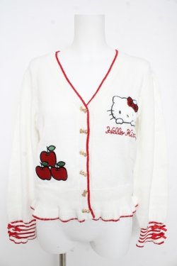 画像1: axes femme / ハロ‐キティカーディガン F 白 Y-26-02-11-045-AX-TO-SZ-ZY
