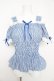 画像1: Angelic Pretty / Lovelyオフショルダーブラウス(ストライプ)  ブルー Y-26-02-11-050-AP-BL-AS-ZY (1)