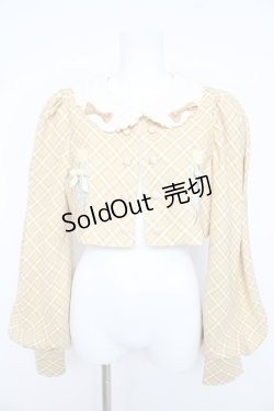 画像1: Hoshibako Works / チューリップさんバルーンスリーブボレロ M イエロー Y-26-02-11-052-LO-JA-SZ-ZY