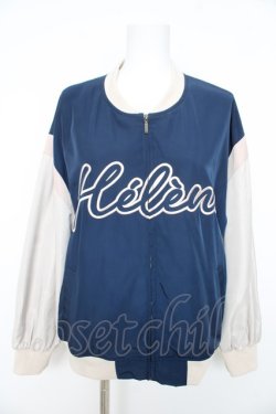 画像1: Fi.n.t / フロントロゴシシュウスタジャン  紺 Y-26-02-11-053-CA-TO-SZ-ZY