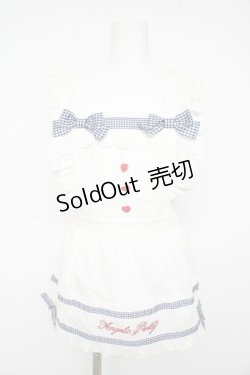 画像1: Angelic Pretty / Fancy Ribbonエプロン  白 Y-26-02-11-054-AP-OP-AS-ZY