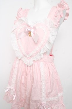 画像3: BABY, THE STARS SHINE BRIGHT / ハートエプロン  ピンク Y-26-02-11-055-BA-OP-SZ-ZY