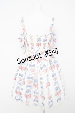 画像2: Angelic Pretty / Strawberry Dollジャンパースカートset  アイボリー Y-26-02-11-056-AP-OP-AS-ZY