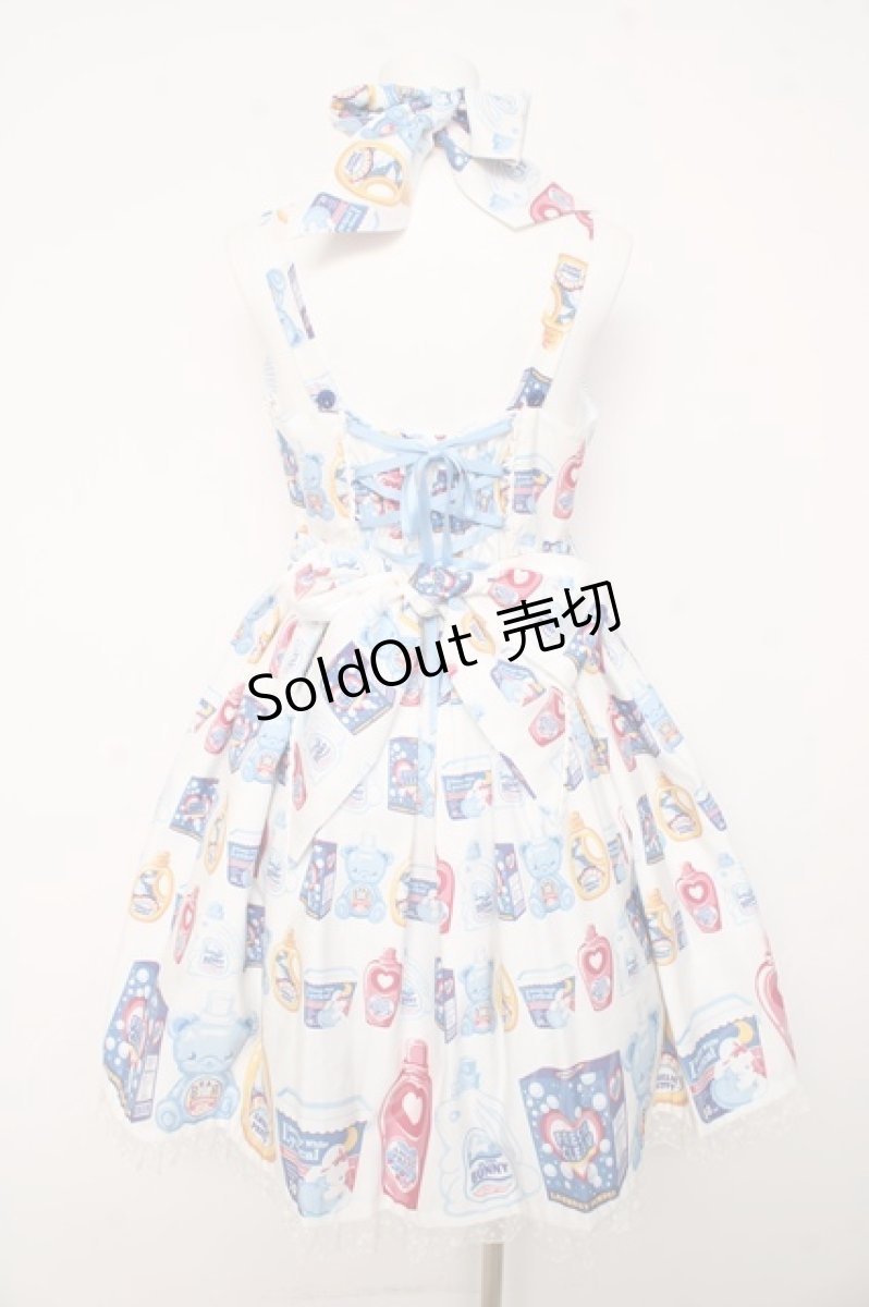 画像2: Angelic Pretty / Sunny Smile Laundryジャンパースカート  アイボリー Y-26-02-11-057-AP-OP-AS-ZY (2)