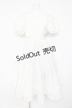 画像1: INGEBORG / ベルト付ロングフレアワンピース  白 Y-26-02-11-058-LO-OP-SZ-ZY