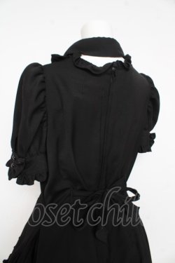 画像6: MABLE / 別衿・姫袖付きドレスワンピース  黒×白 Y-26-02-11-059-GO-OP-SZ-ZY