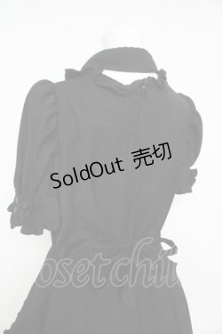 画像6: MARBLE / 別衿・姫袖付きドレスワンピース  黒×白 Y-26-02-11-059-GO-OP-SZ-ZY