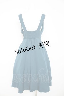 画像2: F i.n.t / チェーンビット使いディープVネックジャンパースカート  グリーン Y-26-02-11-060-CA-OP-SZ-ZY