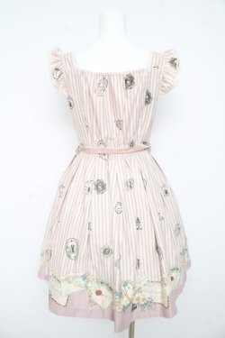 画像2: Secret Honey / レター柄ストライプワンピース 2 ピンク Y-26-02-11-063-CA-OP-SZ-ZY