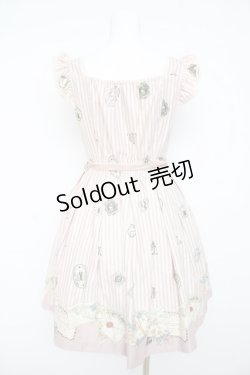 画像2: Secret Honey / レター柄ストライプワンピース 2 ピンク Y-26-02-11-063-CA-OP-SZ-ZY