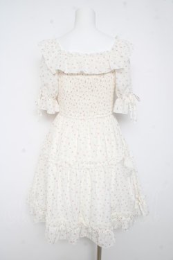 画像2: axes femme POETIQUE / ギャザーフリルワンピース  白 Y-26-02-11-067-AX-OP-SZ-ZY