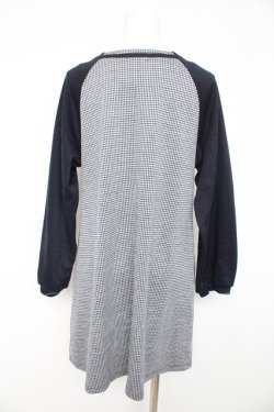 画像2: axes femme / レースアップカットチュニック F 紺 Y-26-02-11-077-AX-OP-SZ-ZY