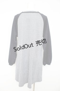 画像2: axes femme / レースアップカットチュニック F 紺 Y-26-02-11-077-AX-OP-SZ-ZT072