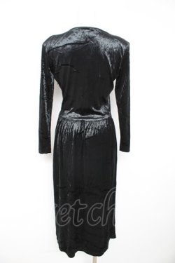 画像2: INGEBORG / ベロアワンピース  黒 Y-26-02-11-081-LO-OP-SZ-ZY