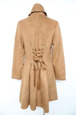 画像2: axes femme POETIQUE / 刺繍入スエードトレンチコート M キャメル Y-26-02-11-082-AX-CO-SZ-ZTC071 (2)