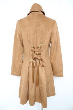 画像2: axes femme POETIQUE / 刺繍入スエードトレンチコート M キャメル Y-26-02-11-082-AX-CO-SZ-ZY