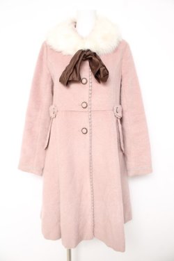 画像1: axes femme / バックティアードコート  ピンク Y-26-02-11-086-AX-CO-SZ-ZY