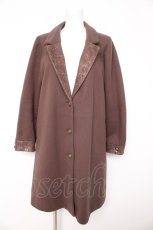 画像1: axes femme / レース使いテーラードコート M 茶 Y-26-02-11-089-AX-CO-SZ-ZTC072 (1)