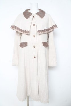 画像1: axes femme POETIQUE / ケープ付クラシックコート M ベージュ Y-26-02-11-090-AX-OP-SZ-ZY