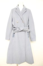 画像1: axes femme / テーラー襟コート  サックスY-26-02-11-093-AX-CO-SZ-ZTC023 (1)