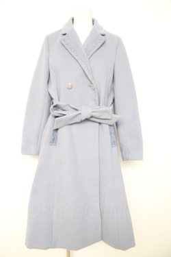 画像1: axes femme / テーラー襟コート  サックス Y-26-02-11-093-AX-CO-SZ-ZY