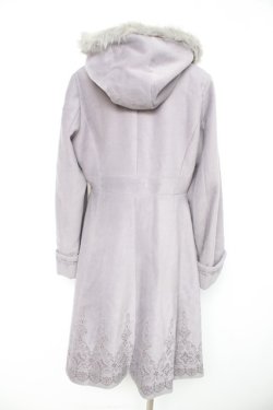 画像2: axes femme / バラ刺繍フード付コート L グレー Y-26-02-11-094-AX-CO-SZ-ZY