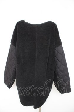 画像2: axes femme / ボア×キルティングジャケット  黒 Y-26-02-11-095-AX-JA-SZ-ZY