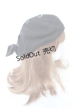 画像4: axes femme POETIQUE / レースアップベレー帽 F 黒 Y-26-02-11-012-AX-AC-SZ-ZTK033