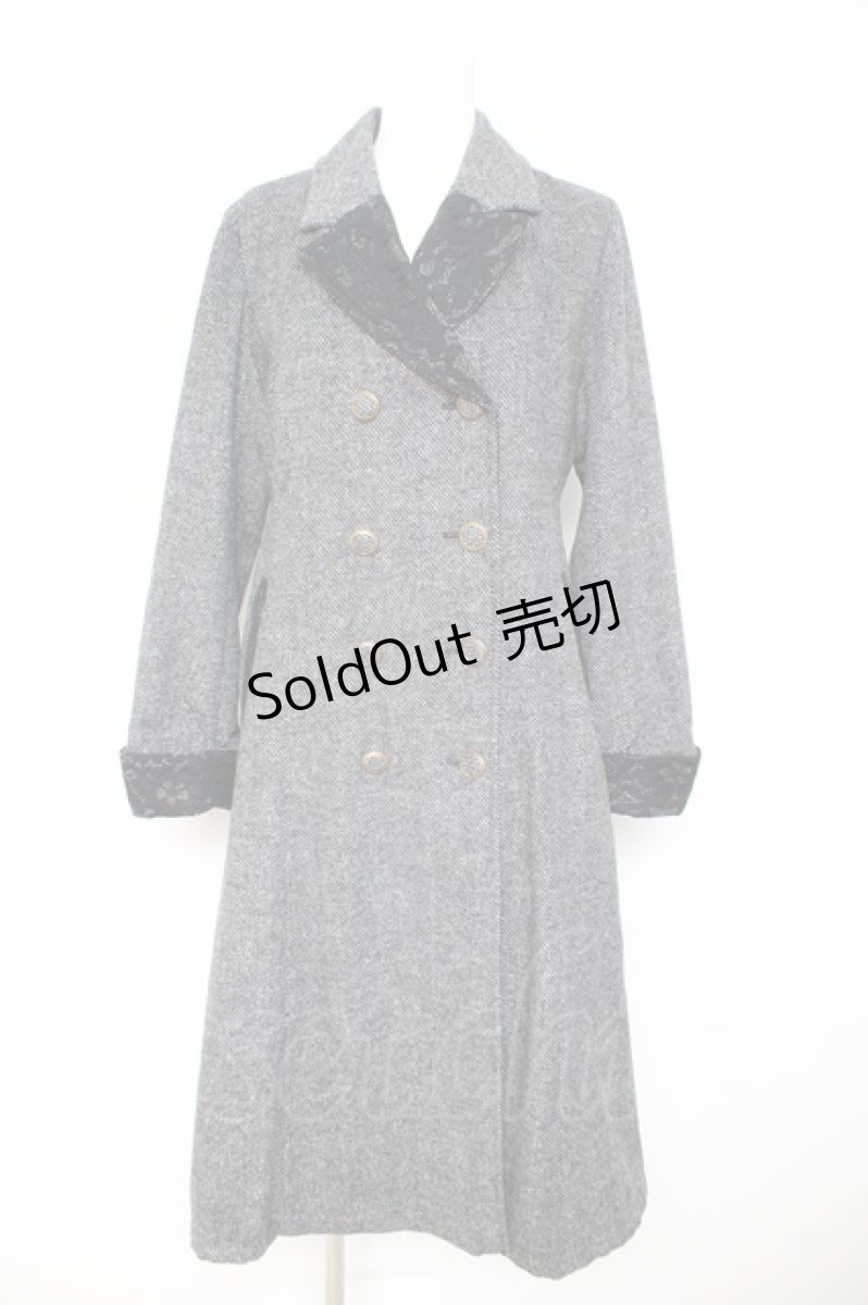 画像1: axes femme / ダブルブレストテーラーコート M 黒Y-26-02-11-100-AX-CO-SZ-ZTC023 (1)
