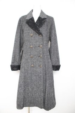 画像1: axes femme / ダブルブレストテーラーコート M 黒 Y-26-02-11-100-AX-CO-SZ-ZY