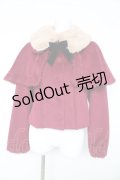 axes femme kawaii / ケープ付ショートコート M ワインY-26-02-11-103-AX-CO-SZ-ZTC023