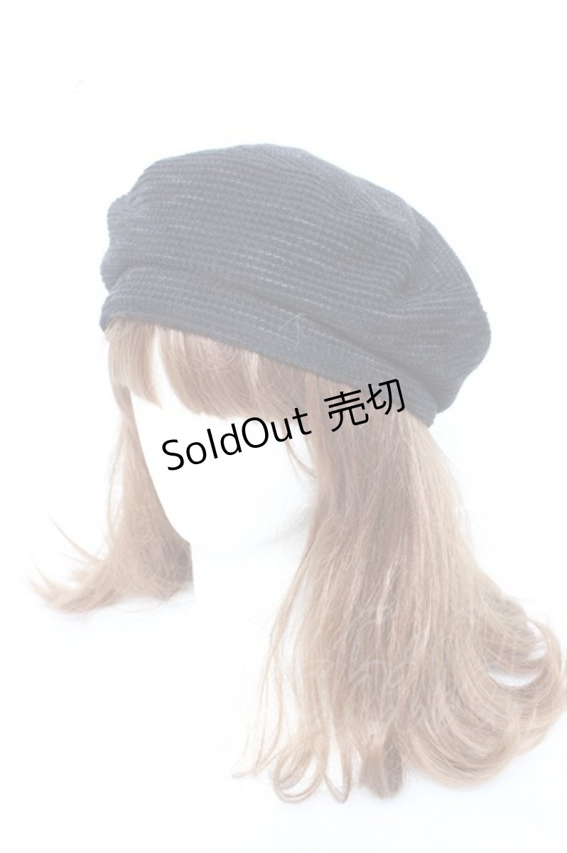 画像2: axes femme / バックリボンベレー帽  黒 Y-26-02-11-013-AX-AC-SZ-ZTK033 (2)