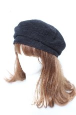 画像2: axes femme / バックリボンベレー帽  黒 Y-26-02-11-013-AX-AC-SZ-ZTK033 (2)