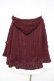 画像2: axes femme / 裏ボアニットケープポンチョ M ワイン Y-26-02-11-105-AX-CO-SZ-ZY (2)