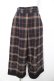 画像1: axes femme / バックルチェックワイドパンツ F 紺 Y-26-02-11-108-AX-PA-SZ-ZY (1)