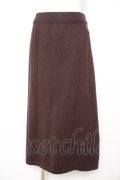 axes femme / ニットスカート  茶 Y-26-02-11-109-AX-SK-SZ-ZY