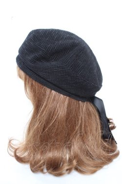 画像3: axes femme / バックリボンベレー帽  黒 Y-26-02-11-013-AX-AC-SZ-ZY