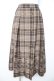 画像1: axes femme / フロッキーチェックスカート M 茶 Y-26-02-11-110-AX-SK-SZ-ZY (1)